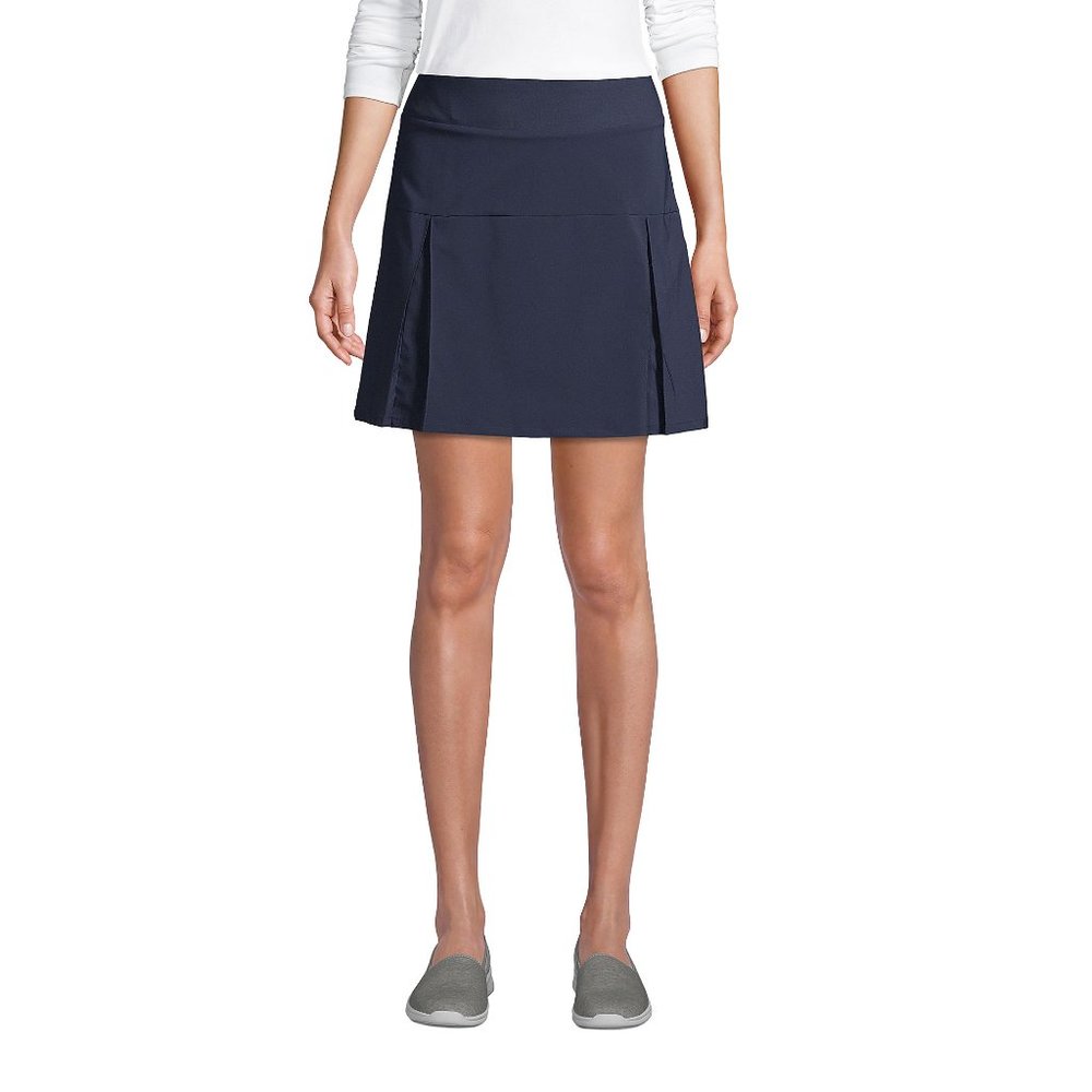 Lands' End Women's Active Skort, Classic Navy, NWT